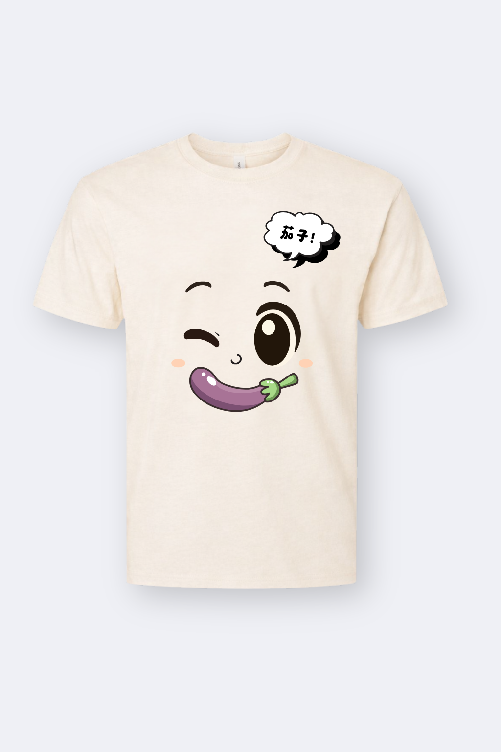 Say Cheese! Qie Zi Cute Wink Face T-Shirt