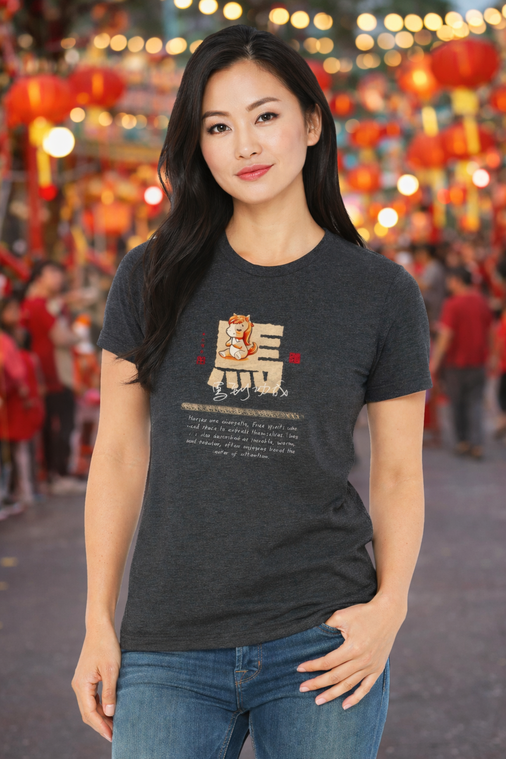 Year of The Horse Graphic T-Shirt, Cute, 2026