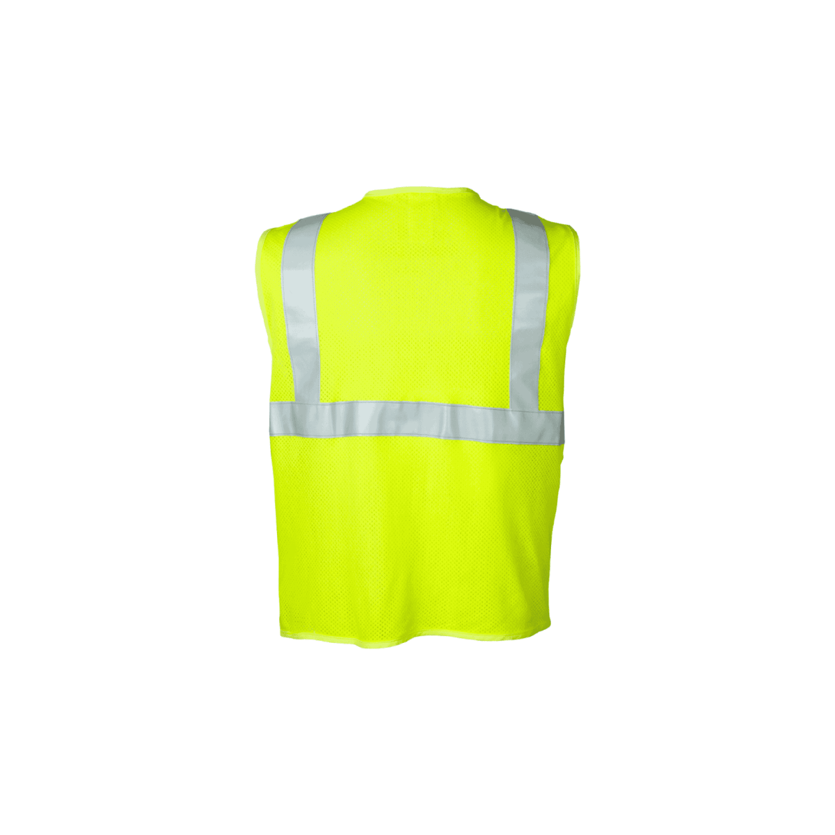Class 2 FR Modacrylic and Aramid Safety Vest with Zipper Closure (Hi Vis Lime)